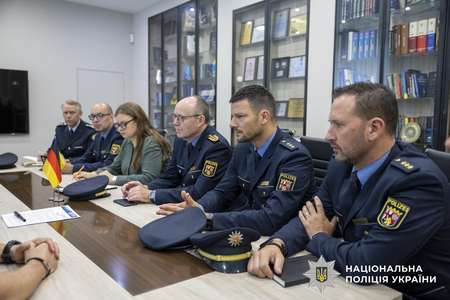  Делегація поліції Німеччини ознайомилася з роботою Нацполіції України в умовах війни 